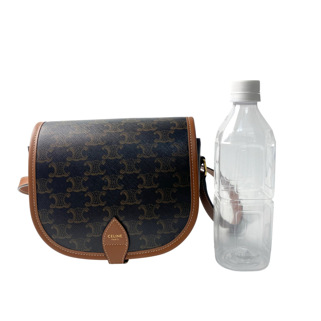 未使用 セリーヌ CELIN ミディアム フォルコ トリオンフ ショルダーバッグ　レディース