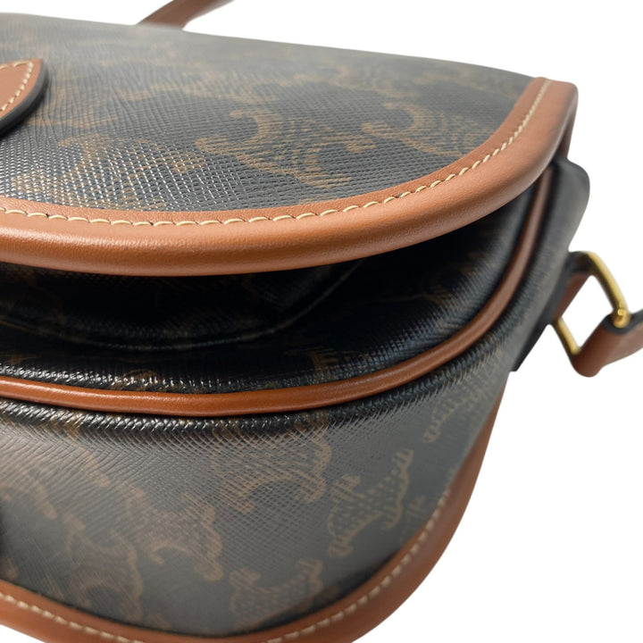 未使用 セリーヌ CELIN ミディアム フォルコ トリオンフ ショルダーバッグ　レディース