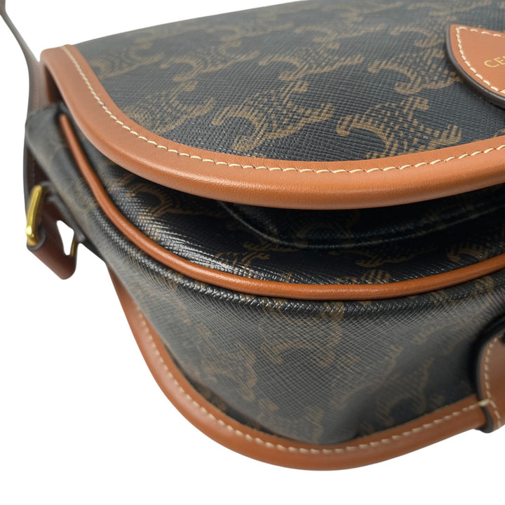 未使用 セリーヌ CELIN ミディアム フォルコ トリオンフ ショルダーバッグ　レディース