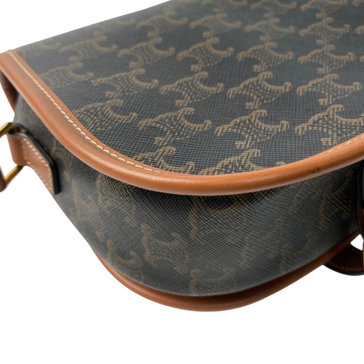 未使用 セリーヌ CELIN ミディアム フォルコ トリオンフ ショルダーバッグ　レディース