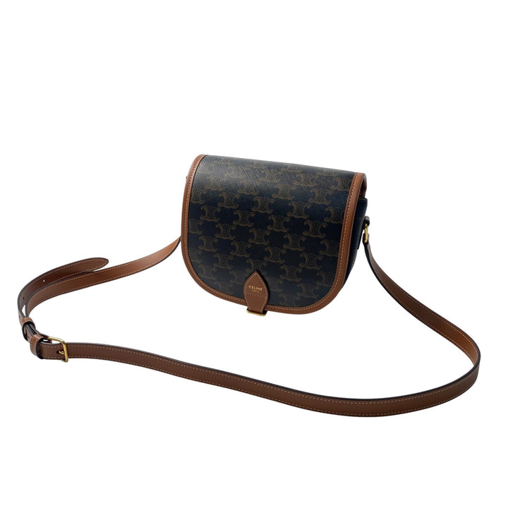 未使用 セリーヌ CELIN ミディアム フォルコ トリオンフ ショルダーバッグ　レディース