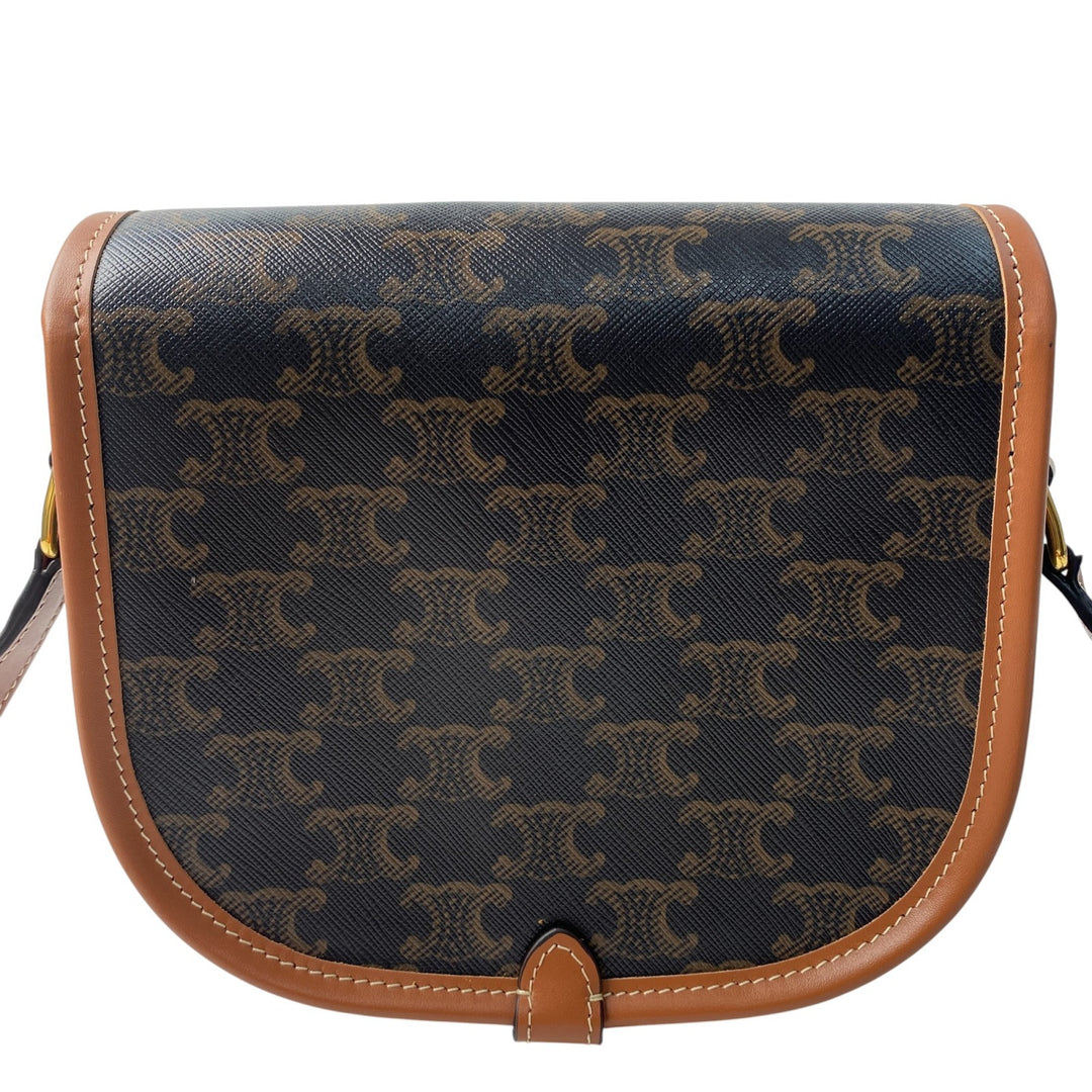 未使用 セリーヌ CELIN ミディアム フォルコ トリオンフ ショルダーバッグ　レディース