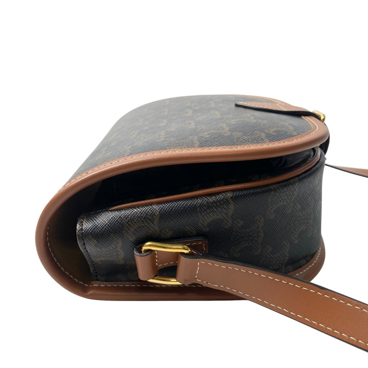 未使用 セリーヌ CELIN ミディアム フォルコ トリオンフ ショルダーバッグ　レディース