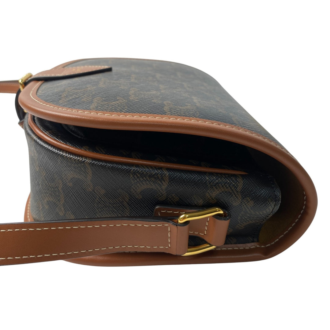 未使用 セリーヌ CELIN ミディアム フォルコ トリオンフ ショルダーバッグ　レディース