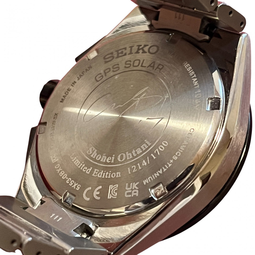 美品 セイコー SEIKO アストロン メンズ 腕時計 大谷翔平モデル 国内限定1700本 5X53-0BX0 ソーラー電波GPS