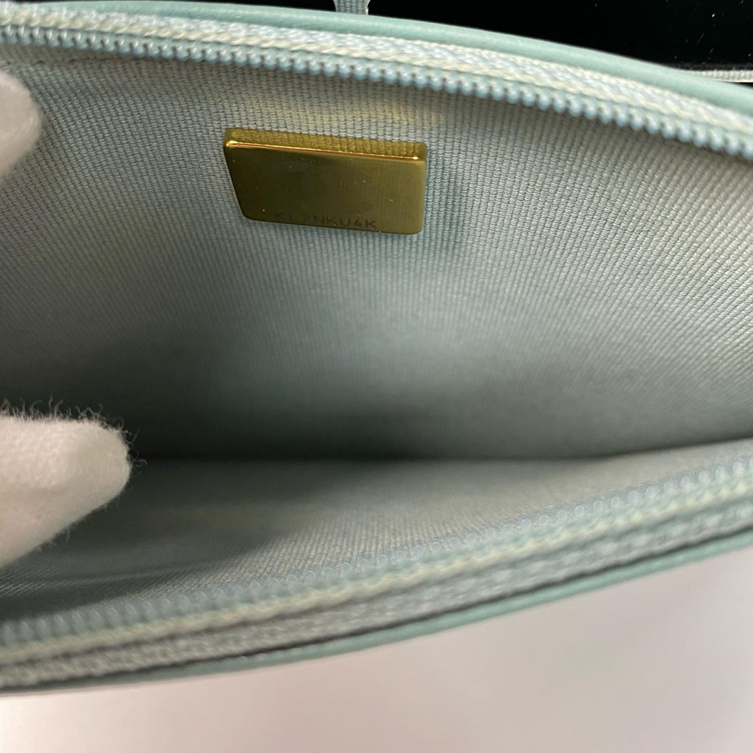 美品 シャネル CHANEL レディース チェーンウォレット キャビアスキン 斜めがけ クロスボディ