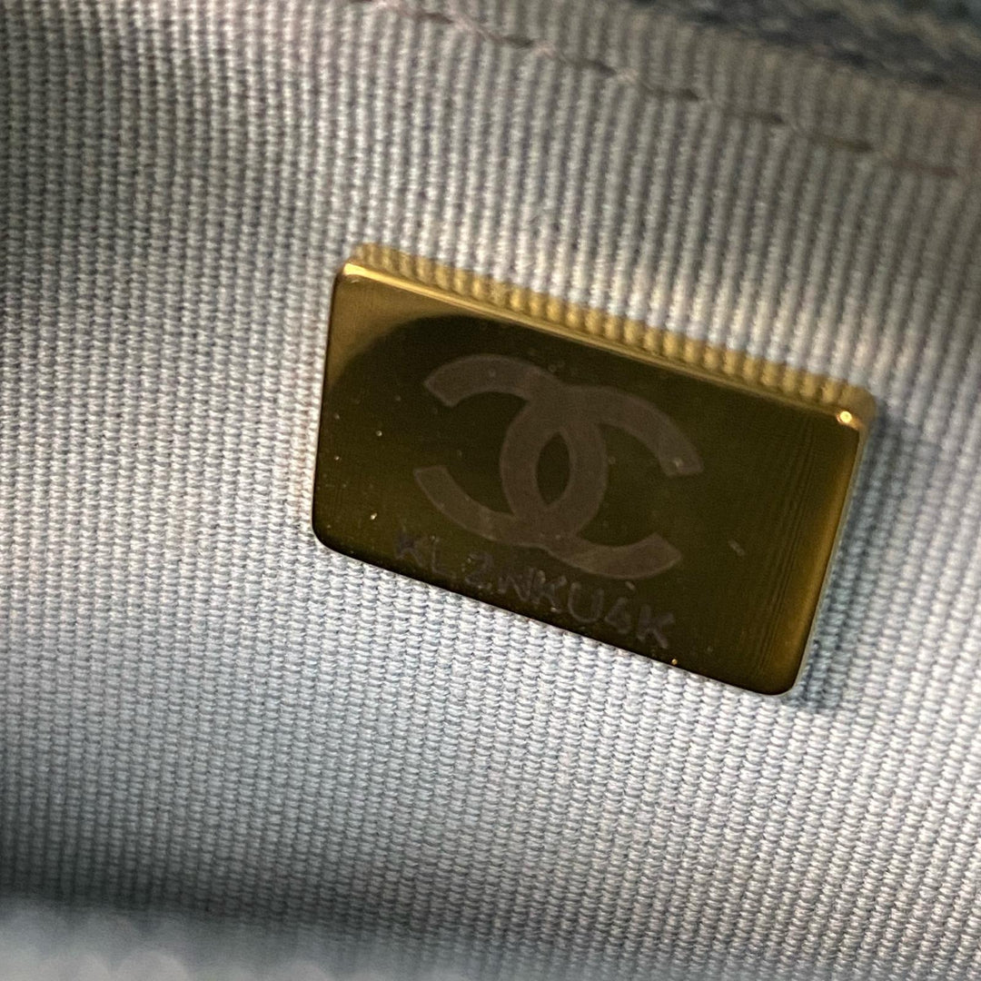 美品 シャネル CHANEL レディース チェーンウォレット キャビアスキン 斜めがけ クロスボディ