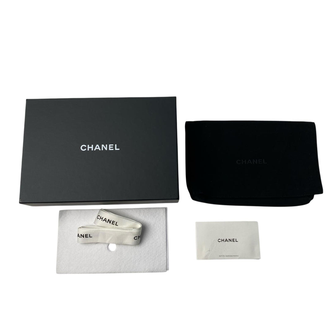 美品 シャネル CHANEL レディース チェーンウォレット キャビアスキン 斜めがけ クロスボディ