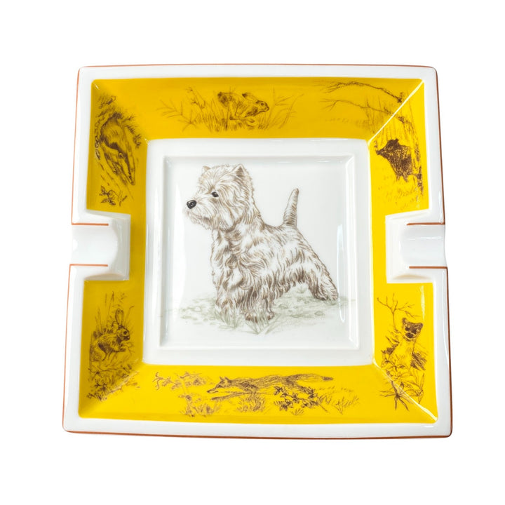 エルメス HERMES アッシュトレイ 灰皿 犬 スコティッシュテリア