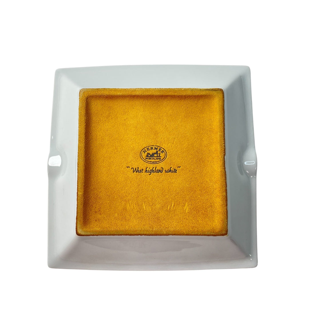 エルメス HERMES アッシュトレイ 灰皿 犬 スコティッシュテリア