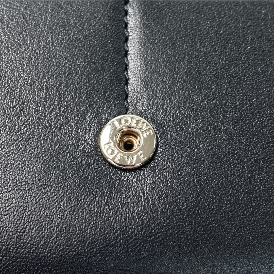 美品 ロエベ LOEWE メンズ ロングウォレット 長財布　ブラック　黒