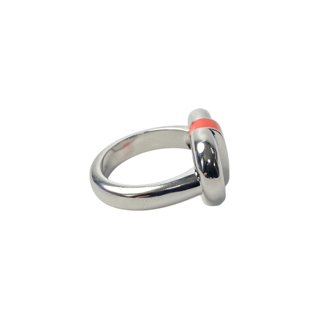 美品 現行 エルメス HERMES レディース マイヨン リング ステンレス T50 約12号