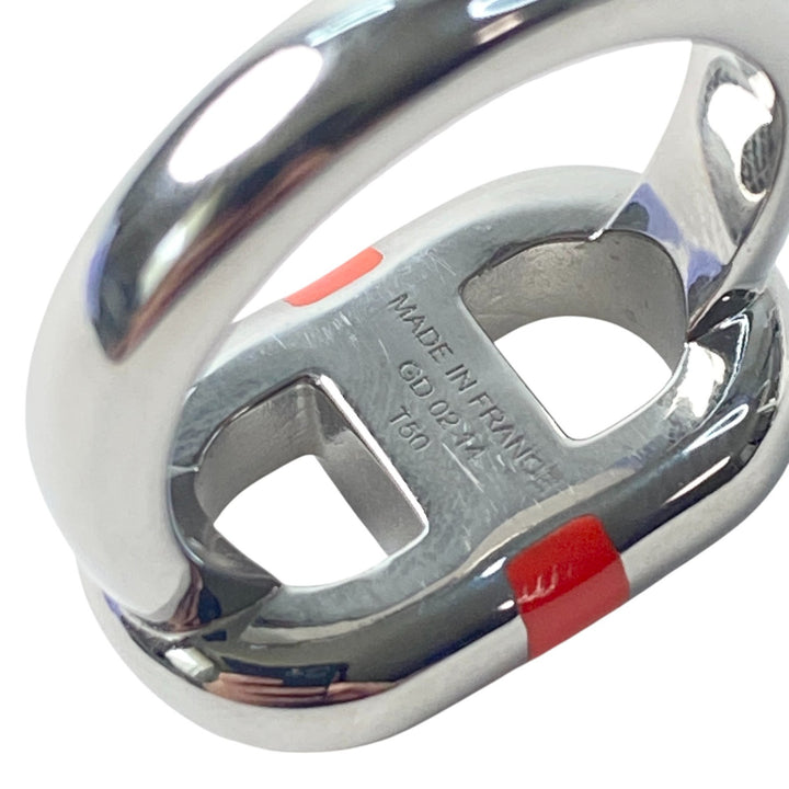 美品 現行 エルメス HERMES レディース マイヨン リング ステンレス T50 約12号