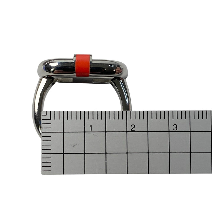 美品 現行 エルメス HERMES レディース マイヨン リング ステンレス T50 約12号