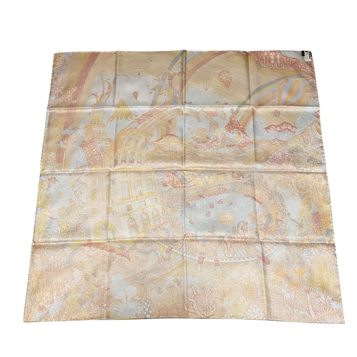 未使用 エルメス HERMES レディース スカーフ カレ90 クレイジー・フォーブル