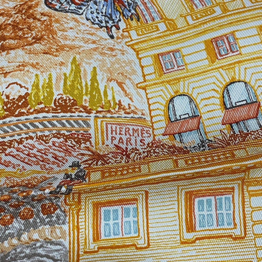 未使用 エルメス HERMES レディース スカーフ カレ90 クレイジー・フォーブル