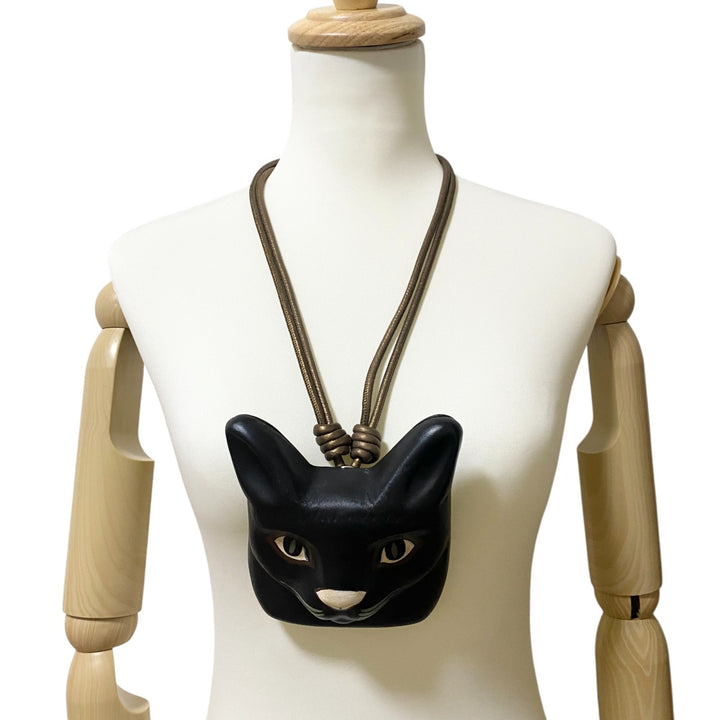[入手困難] 定価約10万 ロエベ LOEWE レディース キャット フェイス ネックレス