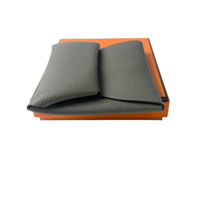 未使用 エルメス HERMES レディース バスティア U刻印 コインケース グリメイヤー