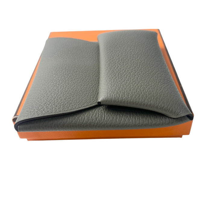 未使用 エルメス HERMES レディース バスティア U刻印 コインケース グリメイヤー