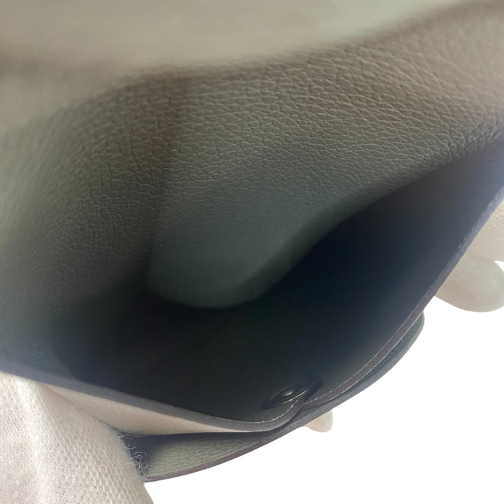 未使用 エルメス HERMES レディース バスティア U刻印 コインケース グリメイヤー