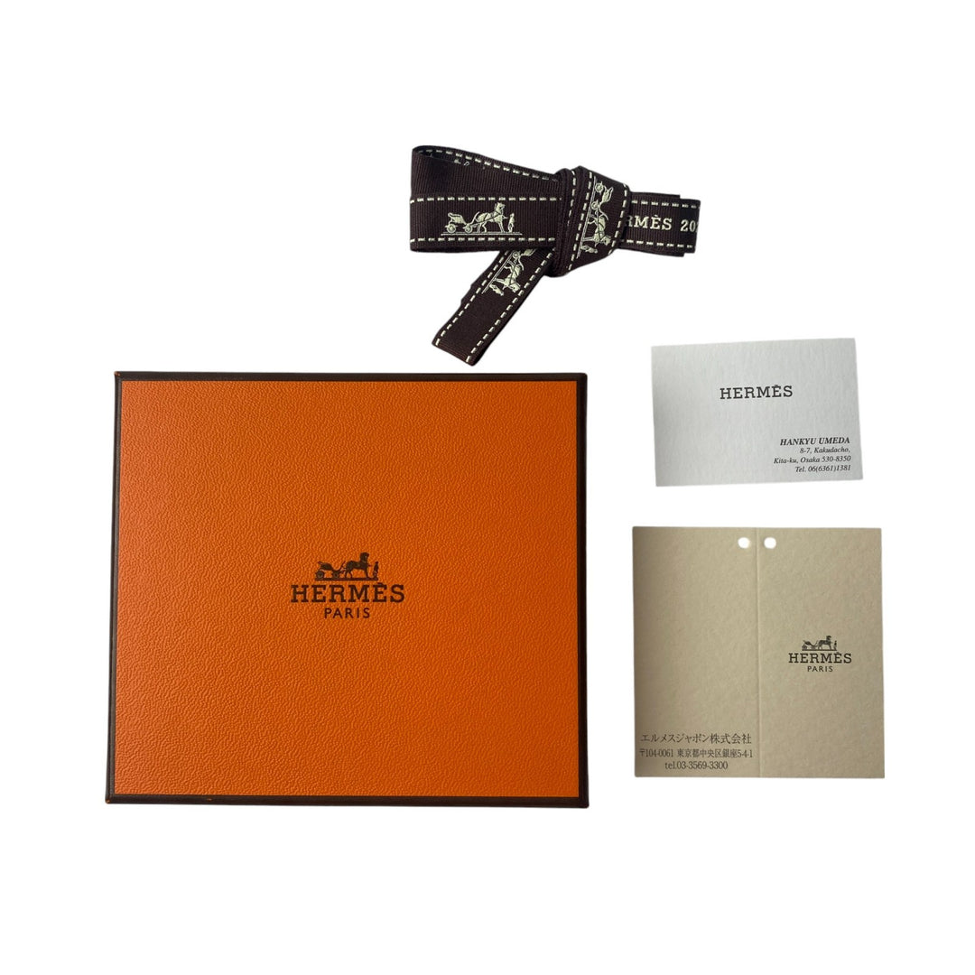 未使用 エルメス HERMES レディース バスティア U刻印 コインケース グリメイヤー