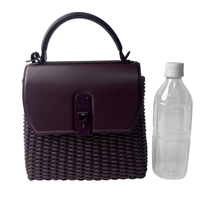 フェラガモ FERRAGAMO レディース 編み込み ガンチーニ 2way ショルダーバッグ ハンドバッグ GG-211063 斜めがけ クロスボディ