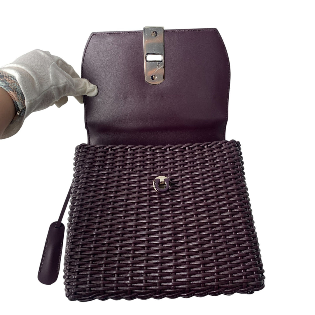 フェラガモ FERRAGAMO レディース 編み込み ガンチーニ 2way ショルダーバッグ ハンドバッグ GG-211063 斜めがけ クロスボディ