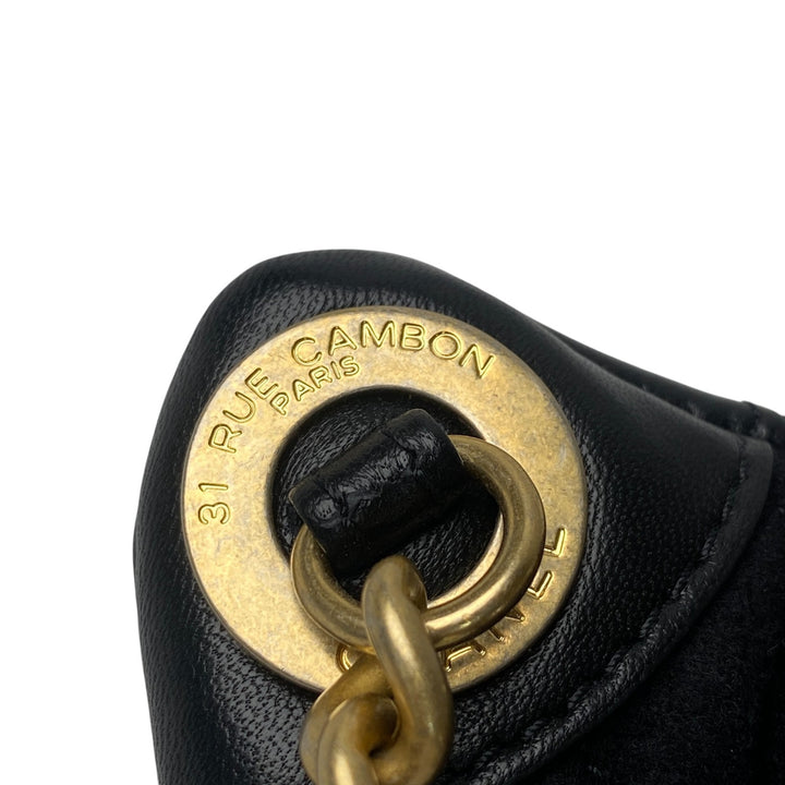 未使用 シャネル CHANEL レディース マリン モチーフ ウール レザー ボディバッグ