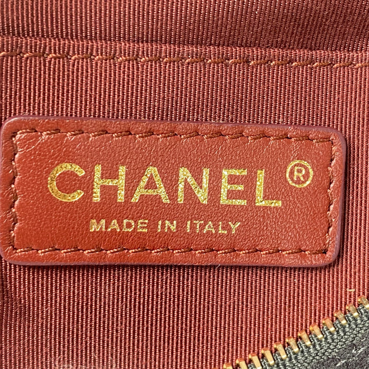 未使用 シャネル CHANEL レディース マリン モチーフ ウール レザー ボディバッグ