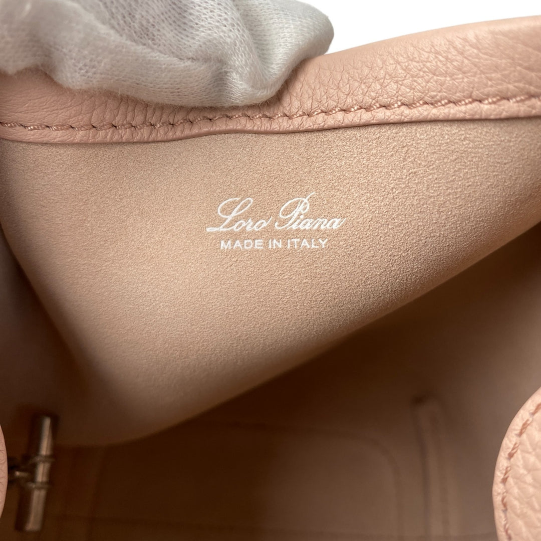 定価48.7万円 未使用 ロロピアーナ Loro Piana レディース マイクロ ベイルバッグ 2way ハンドバッグ ショルダーバッグ 斜めがけ クロスボディ