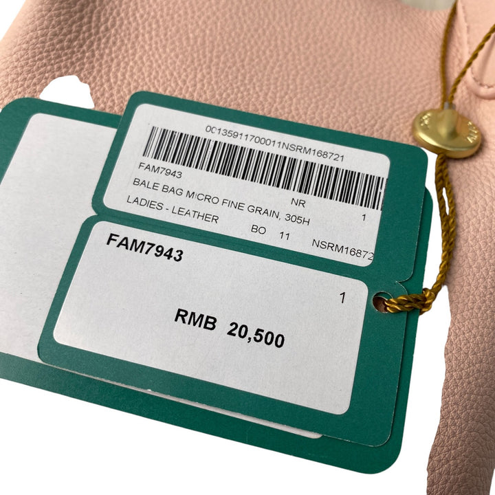 定価48.7万円 未使用 ロロピアーナ Loro Piana レディース マイクロ ベイルバッグ 2way ハンドバッグ ショルダーバッグ 斜めがけ クロスボディ