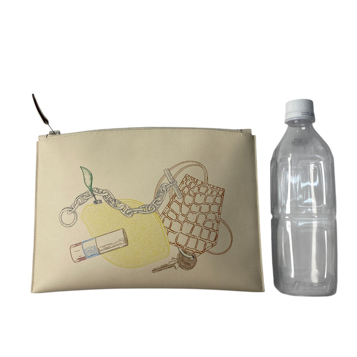 未使用 エルメス HERMES レディース クラッチバッグ ヴィド・トン・サック PM ナタ U刻印