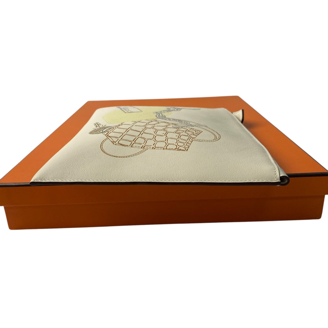 未使用 エルメス HERMES レディース クラッチバッグ ヴィド・トン・サック PM ナタ U刻印