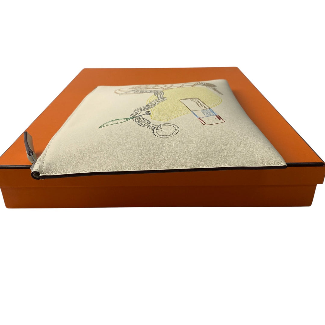 未使用 エルメス HERMES レディース クラッチバッグ ヴィド・トン・サック PM ナタ U刻印