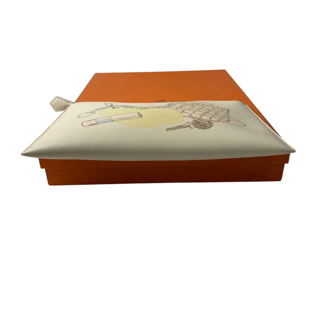 未使用 エルメス HERMES レディース クラッチバッグ ヴィド・トン・サック PM ナタ U刻印