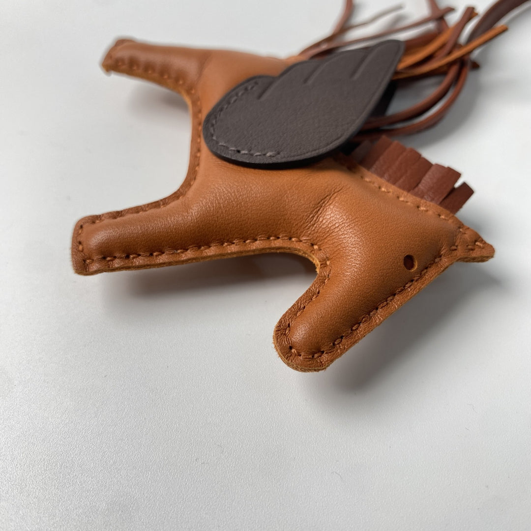 未使用 エルメス HERMES レディース ロデオ ペガサスPM バッグ チャーム W刻印 パンデピス×シエンヌ×モカ