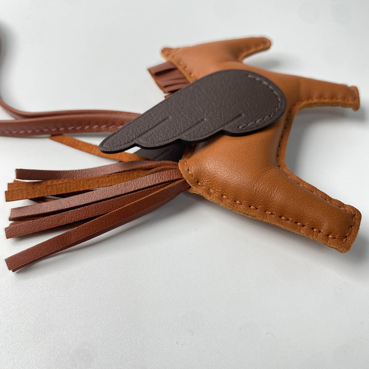 未使用 エルメス HERMES レディース ロデオ ペガサスPM バッグ チャーム W刻印 パンデピス×シエンヌ×モカ