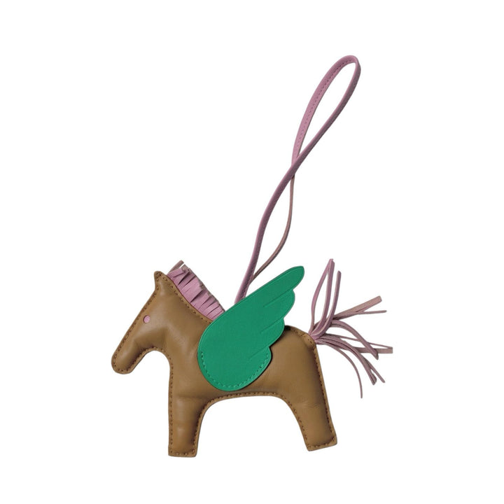 美品 エルメス HERMES ロデオ ペガサス アニョーミロ U刻印 バッグチャーム レディース