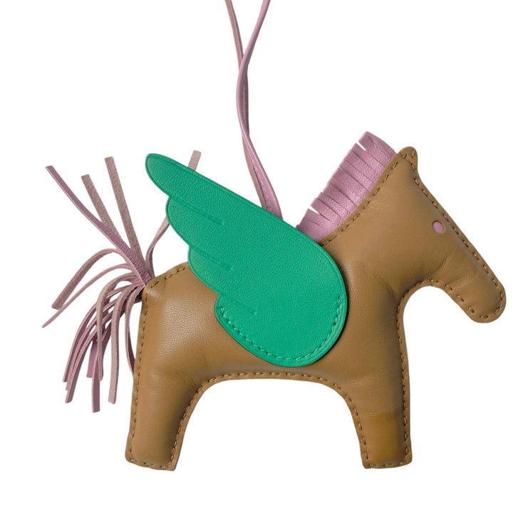 美品 エルメス HERMES ロデオ ペガサス アニョーミロ U刻印 バッグチャーム レディース