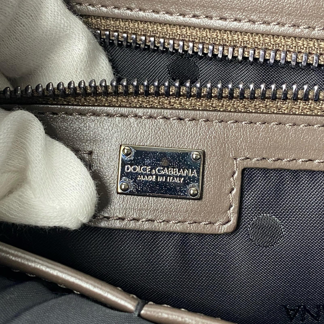 ドルチェアンドガッバーナ Dolce＆Gabbana D&G 2way キャンバス ロゴ トートバッグ ショルダーバッグ 斜めがけ クロスボディ レディース