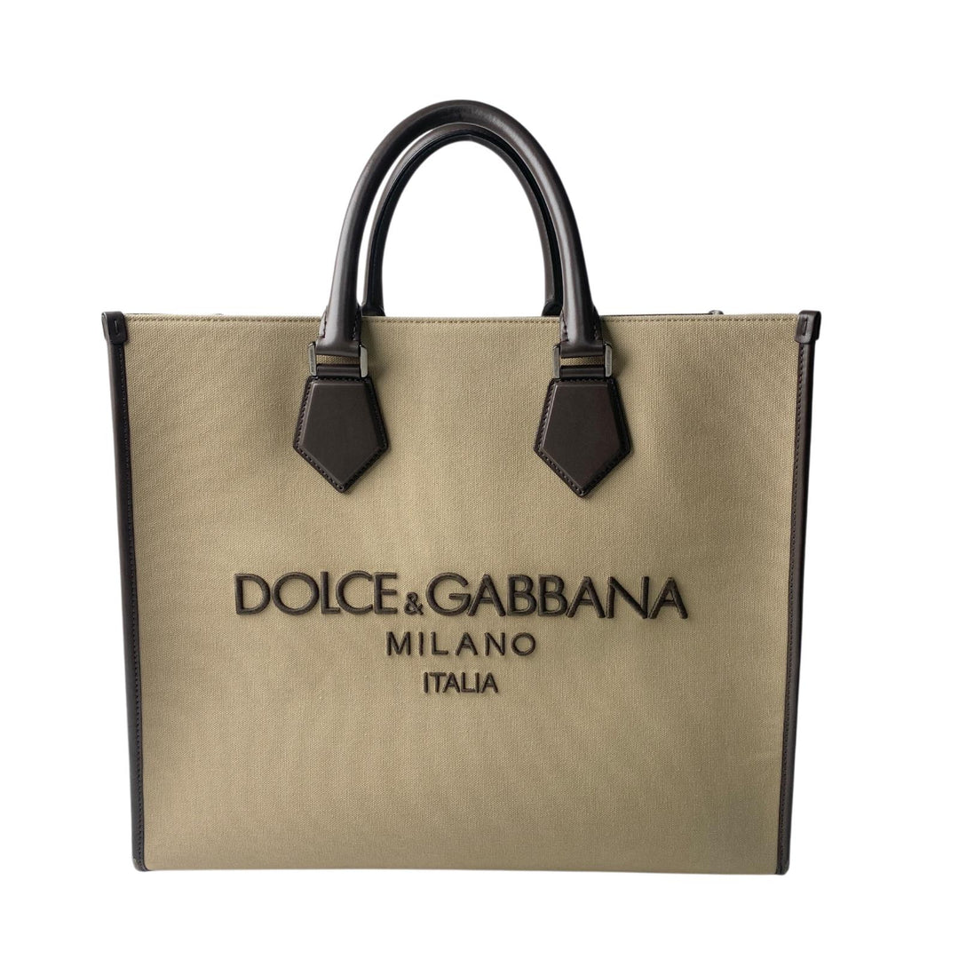 ドルチェアンドガッバーナ Dolce＆Gabbana D&G 2way キャンバス ロゴ トートバッグ ショルダーバッグ 斜めがけ クロスボディ レディース