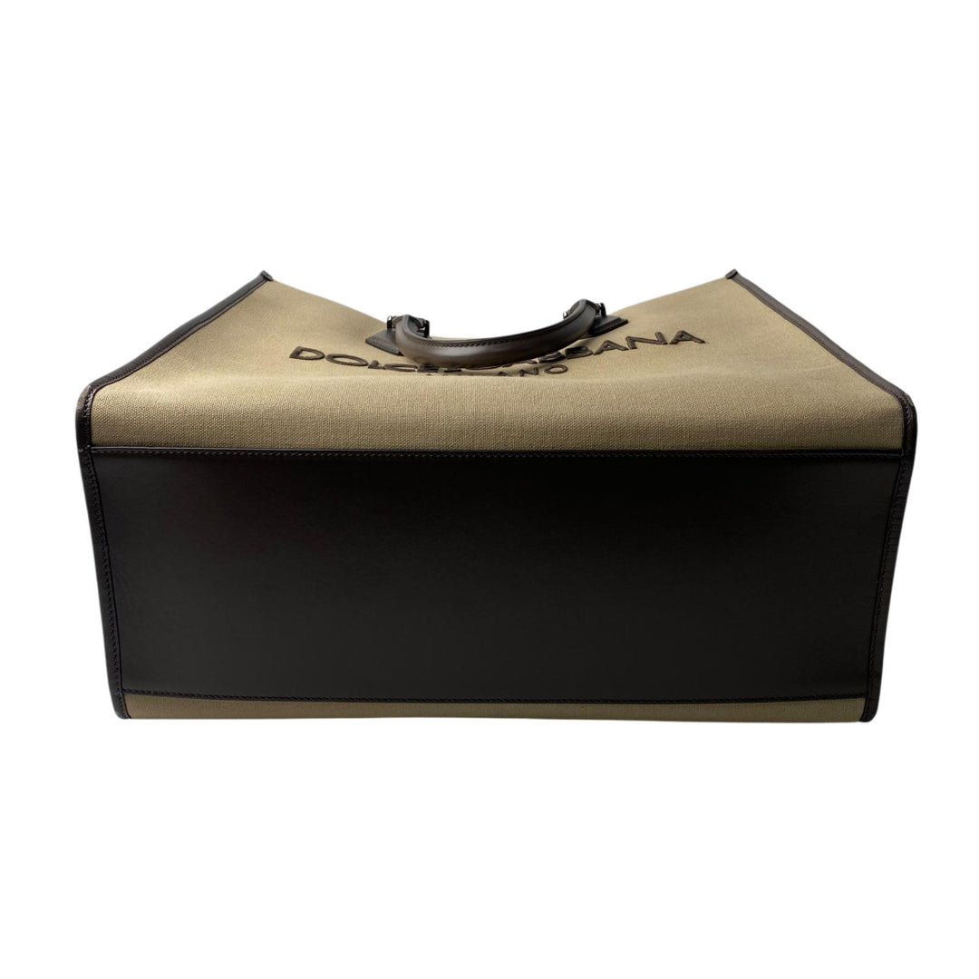 ドルチェアンドガッバーナ Dolce＆Gabbana D&G 2way キャンバス ロゴ トートバッグ ショルダーバッグ 斜めがけ クロスボディ レディース