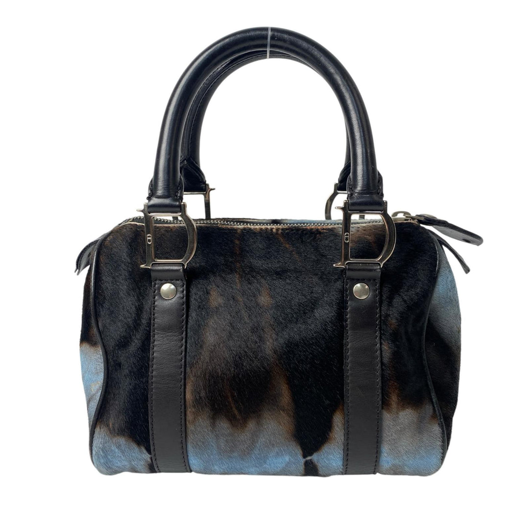 ディオール DIOR ハラコ ミニボストンバッグ レディース