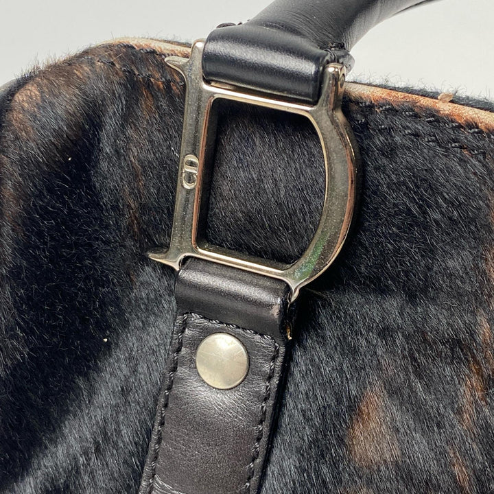 ディオール DIOR ハラコ ミニボストンバッグ レディース