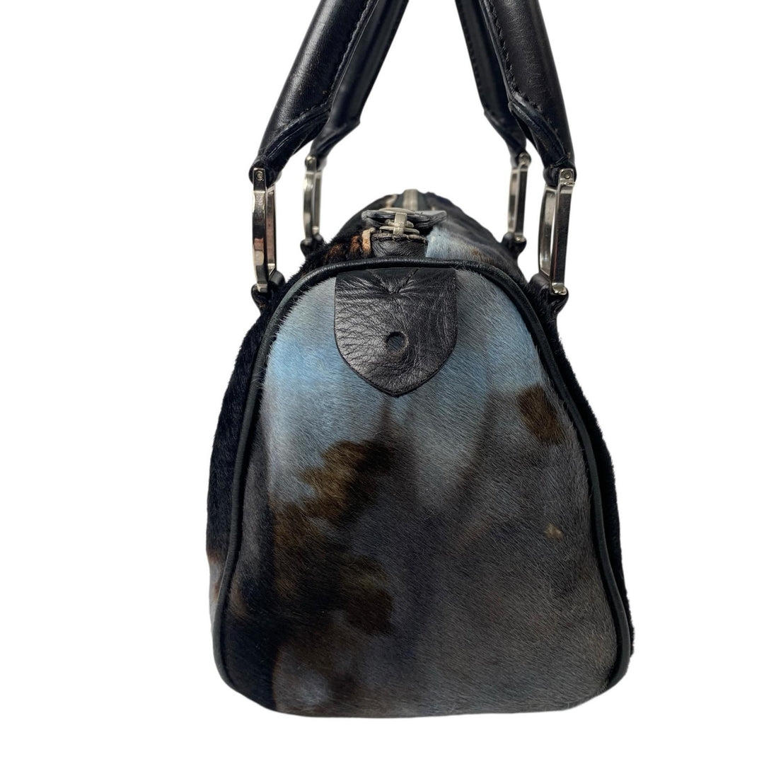 ディオール DIOR ハラコ ミニボストンバッグ レディース