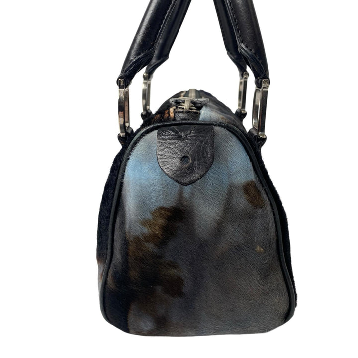 ディオール DIOR ハラコ ミニボストンバッグ レディース