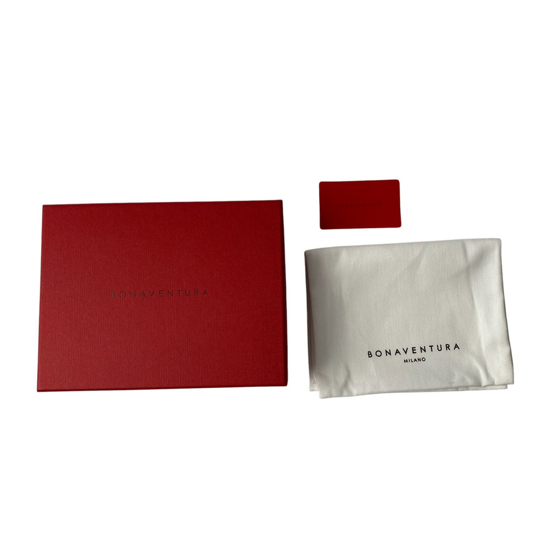 美品 ボナベンチュラ BONAVENTURA レディース ベルテッド ミディアム ウォレット グレージュ