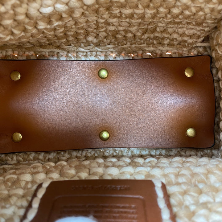 美品 コーチ coach レディース ローグ20 クロシェ 3way ショルダーバッグ ハンドバッグ 斜めがけ クロスボディ