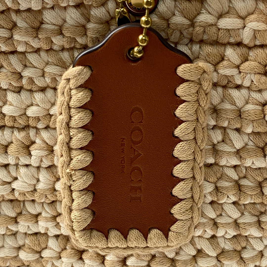 美品 コーチ coach レディース ローグ20 クロシェ 3way ショルダーバッグ ハンドバッグ 斜めがけ クロスボディ