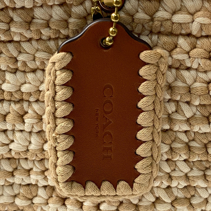 美品 コーチ coach レディース ローグ20 クロシェ 3way ショルダーバッグ ハンドバッグ 斜めがけ クロスボディ